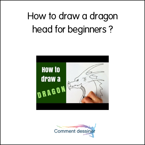 How to draw a dragon head for beginners